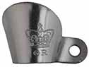 Flint Flash Guard,
two points of contact, British Crown, iron Flint Flash Guard,
two points of contact, British Crown, iron
